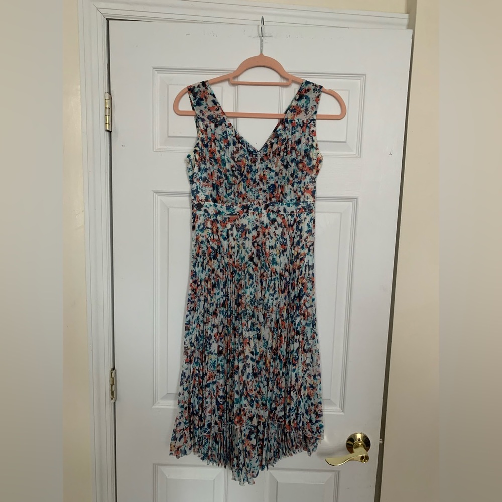 Plenty Dresses Floral Vneck High Low Dress - 0P